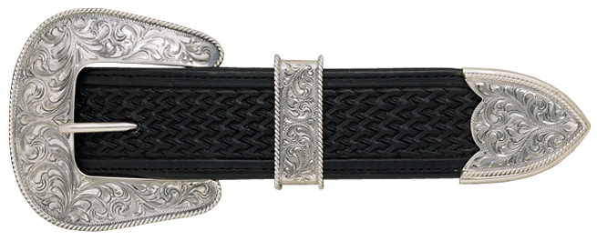 Vogt Silversmiths 1 1/2" Rope Edge Mesquite Buckle