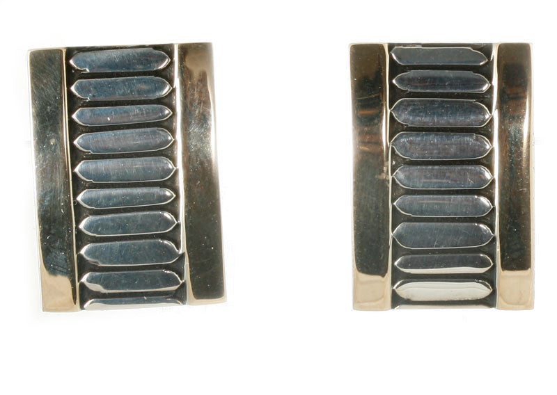 Sterling Silver and 14kt Gold Earrings
