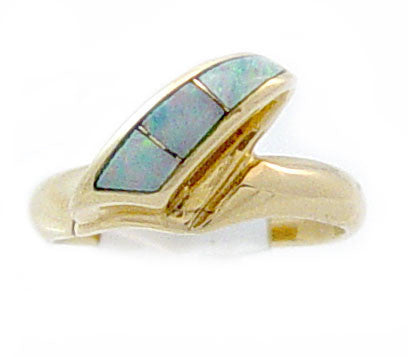 14kt Gold Australian Opal Ring - GLC1216