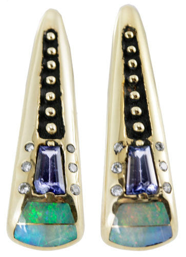 14kt Gold Tanzanite Earrings - GLC1220E