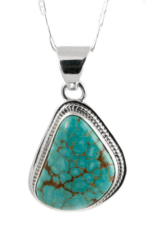 Number 8 Turquoise Pendant