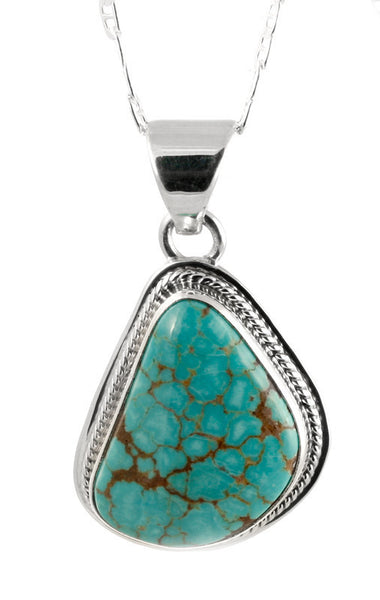 Number 8 Turquoise Pendant