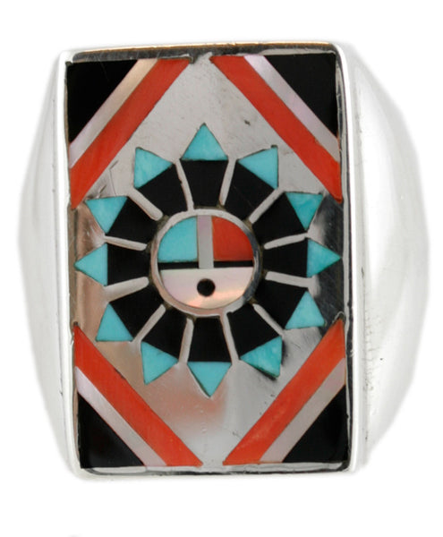 Zuni Ring Size 10.75 - Sterling Silver