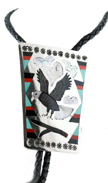 Zuni Bolo and Buckle Set - Sterling Silver