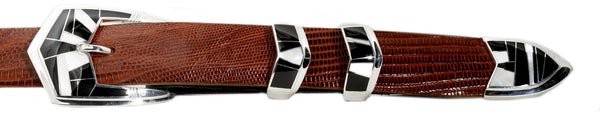 Supersmith Mother of Pearl 1" Inlaid Ranger Belt Buckle