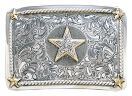 Vogt Silversmiths Eclipse Trophy 3 1/4" Belt Buckle