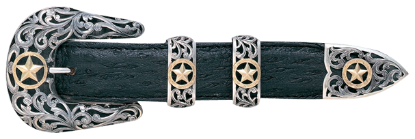 Vogt Silversmiths 1" Chet Vogt Filigree Ranger Belt Buckle