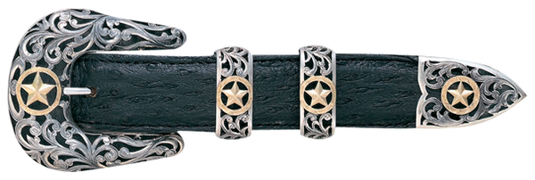 Vogt Silversmiths 1" Chet Vogt Filigree Ranger Belt Buckle