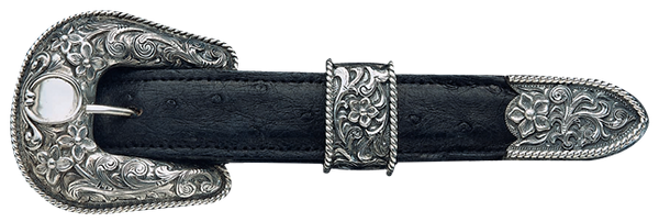 Vogt Silversmiths 1" Chet Vogt Old Hollywood Belt Buckle