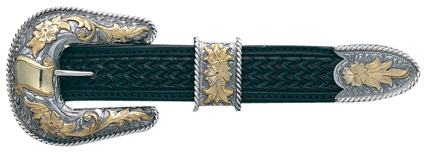 Vogt Silversmiths 1" Cattle Baron Belt Buckle