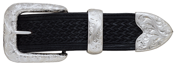 Vogt Silversmiths 1 1/2" Engraved New Yorker Buckle