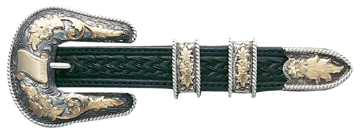 Vogt Silversmiths 3/4" Cattle Baron Belt Buckle