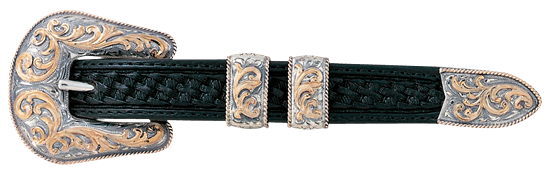Vogt Silversmiths 3/4" Gold River Belt Buckle