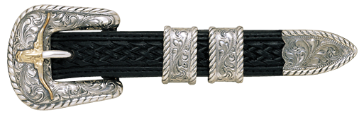 Vogt Silversmiths 3/4" Longhorn Lawman Belt Buckle