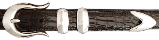 Alexander Kalifano Sterling Silver 1" Pima Belt Buckle
