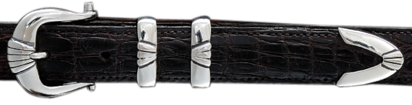 Alexander Kalifano Sterling Silver 1" Tuscano Belt Buckle