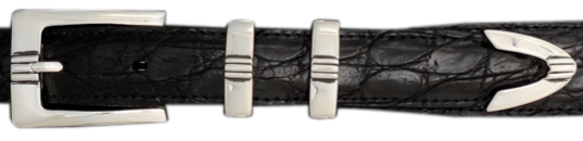 Alexander Kalifano Sterling Silver 1" Executive Belt Buckle
