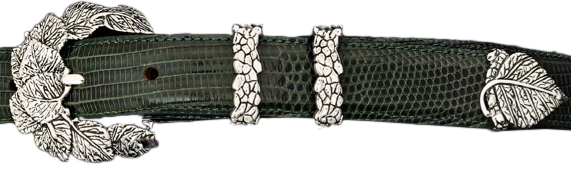 Alexander Kalifano Sterling Silver 1" Aspen Belt Buckle