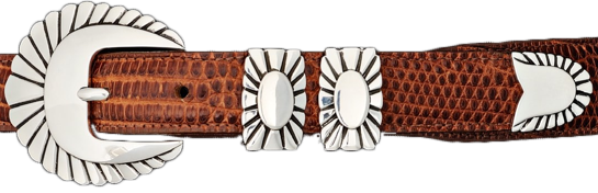 Alexander Kalifano Sterling Silver 1" Chief Belt Buckle