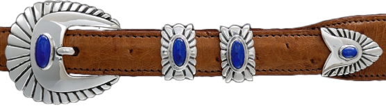 Alexander Kalifano Lapis 3/4" Chief Belt Buckle