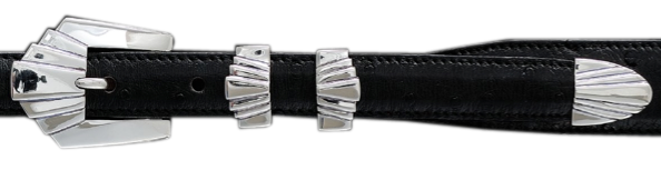 Alexander Kalifano Sterling Silver 3/4" Adobe Belt Buckle