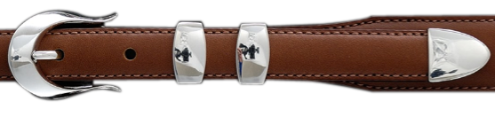 Alexander Kalifano Sterling Silver 3/4" Pima Buckle