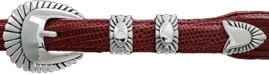 Alexander Kalifano Sterling Silver 3/4" Chief Belt Buckle