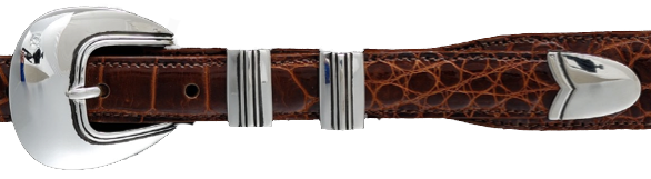 Alexander Kalifano Sterling Silver 3/4" Zia Belt Buckle