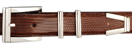 Alexander Kalifano Sterling Silver 1 1/4" Monterey Belt Buckle