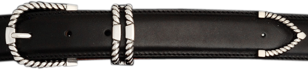 Alexander Kalifano Sterling Silver 1 1/4" Rope Buckle