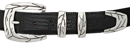 Alexander Kalifano Sterling Silver 1 1/4" Ranger Belt Buckle