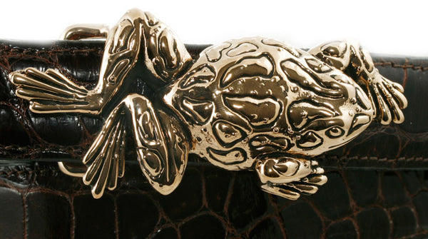 Alexander Kalifano Ancient Bronze 1" Frog  Belt Buckle