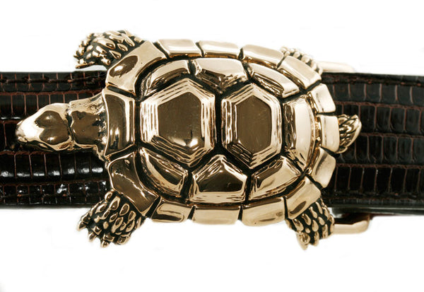 Alexander Kalifano Ancient Bronze 1" Turtle Belt Buckle