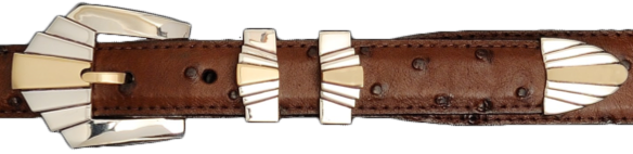 Alexander Kalfifano Two Tone 1" Deco Belt Buckle