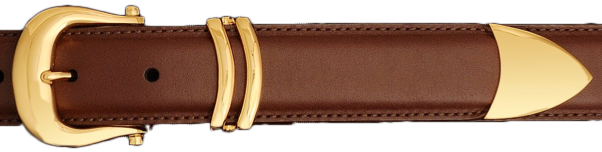 Alexander Kalifano 18kt Gold Plated 1 1/4" Classic Belt Buckle