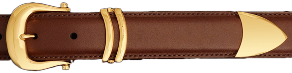 Alexander Kalifano 18kt Gold Plated 1 1/4" Classic Belt Buckle