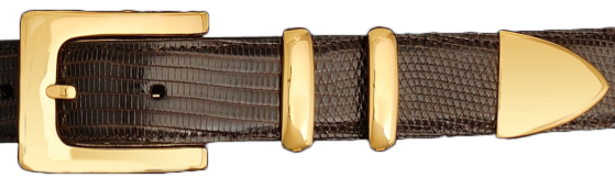 Alexander Kalifano 18kt Gold Plated 1 1/4" Broker Belt Buckle