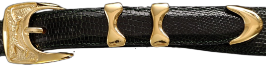 Alexander Kalifano 18kt Gold Plated 1" Pro Golfer Belt Buckle