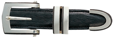 Vogt Silversmiths Sterling Silver 1" Ledge Belt Buckle