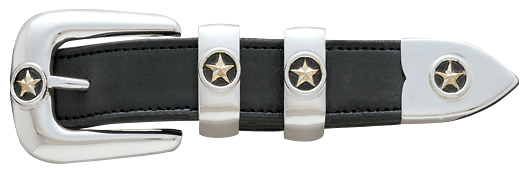 Vogt Silversmiths 1" New Yorker Star Belt Buckle