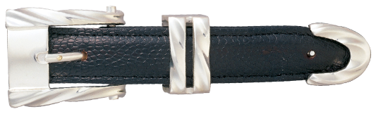 Vogt Silversmiths Sterling Silver 1" Spiral Belt Buckle