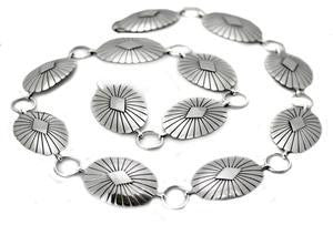 Sterling Silver 12 Concho Belt