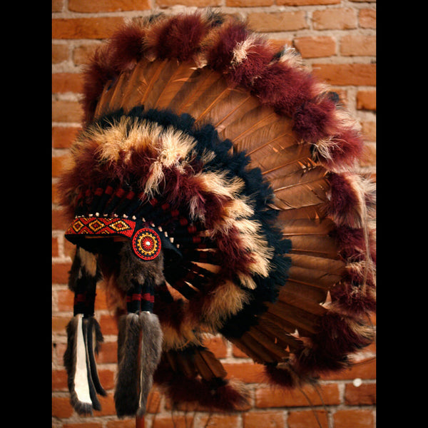 Buffalo Dancer Indian Headdress by Buffy Sam