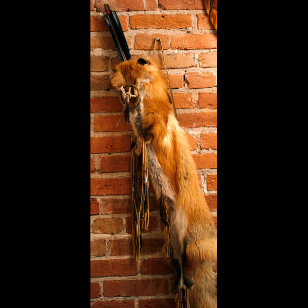 Navajo Full Fox Pelt Quiver with Arrows