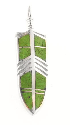 Inlaid Sterling Silver Pendant