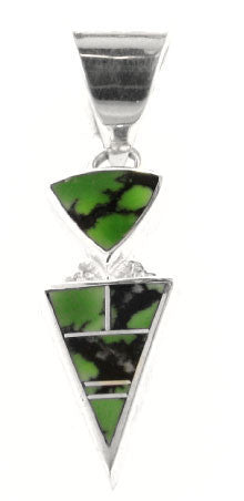 Inlaid Sterling Silver Pendant