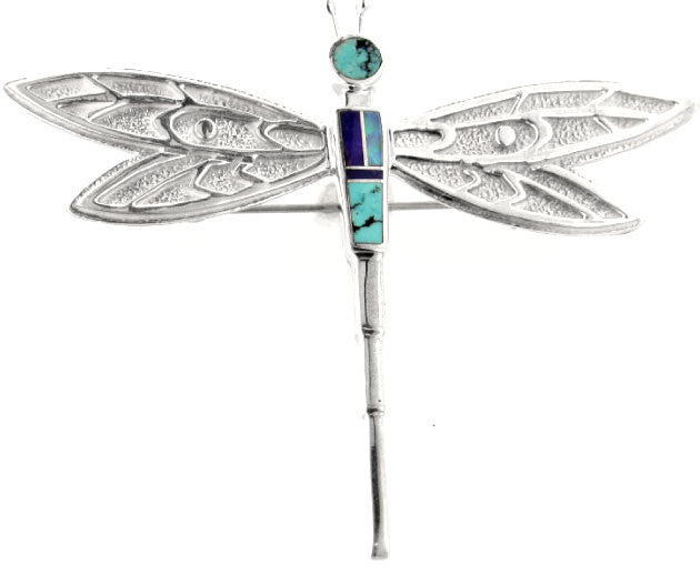 Inlaid Sterling Silver Pendant