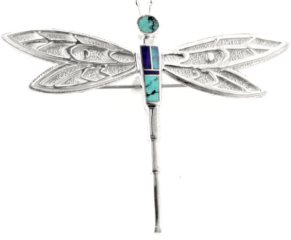 Inlaid Sterling Silver Pendant