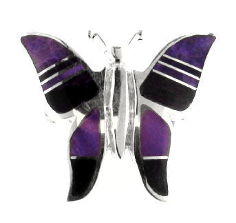 Inlaid Sterling Silver Pendant