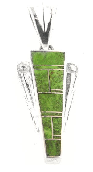 Inlaid Sterling Silver Pendant